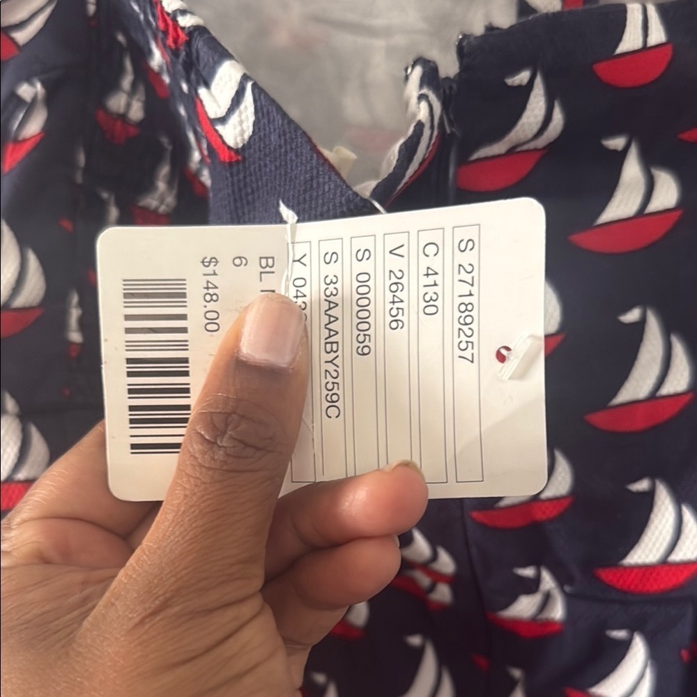 Ahoy sailor! Nautical sailboat Anthropologie Blue Halter Mini Sundress babydoll - Picture 6 of 14